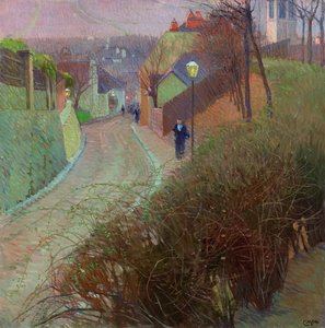 Vista desde Hohe Warte hacia Heiligenstadt de Carl Moll